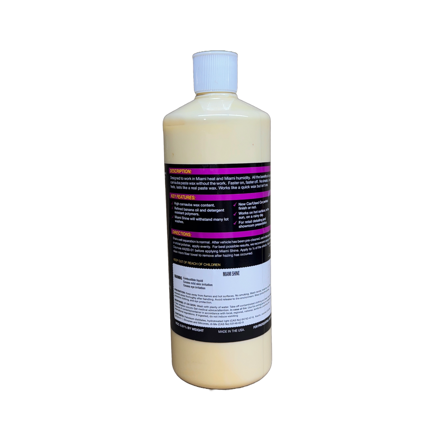 MIAMI SHINE WAX - 1 QUART