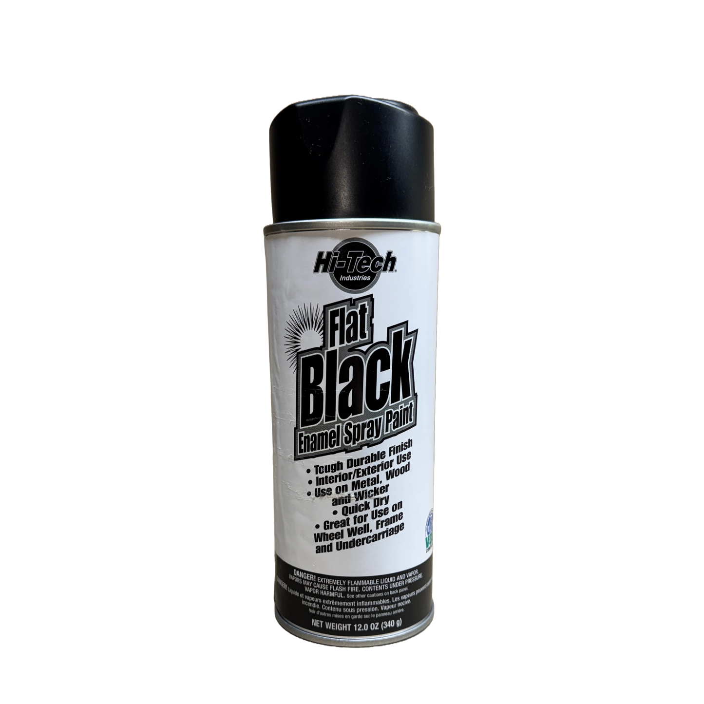 FLAT BLACK ENAMEL SPRAY PAINT