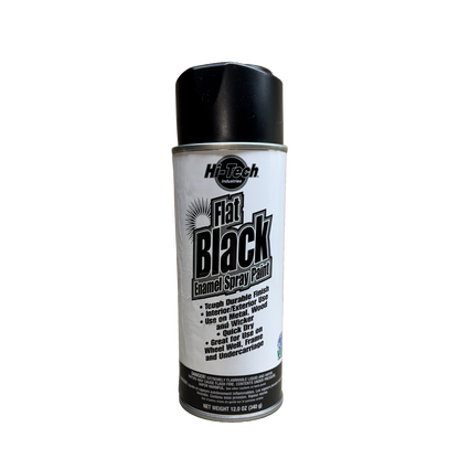 FLAT BLACK ENAMEL SPRAY PAINT