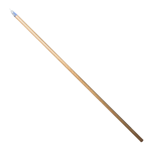 48" WOOD HANDLE W/METAL TIP